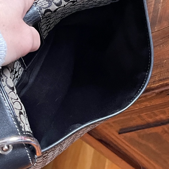 VTG. COACH Women’s Sig. Monogram F3M-6376 Crossbody Handbag Purse w/ Coin Holder - Picture 4 of 15